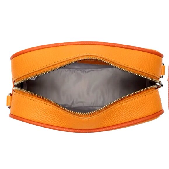 New Marc Jacobs Bold Flash Crossbody Camera Bag Pebble Leather Tangerine Multi - Picture 2 of 6